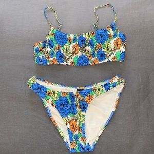 Triangl Floral Swimsuit Set with Bag